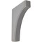 Ekena Millwork 1 3/4"W x 8"D x 10"H Clarksville Wood Vintage Decor Bracket, Pebble Grey BKTWD02X08X10CVPG - alternate 1